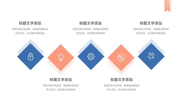 蓝红精品电商运营策划PPT模板