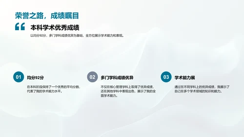 本科学术成就报告