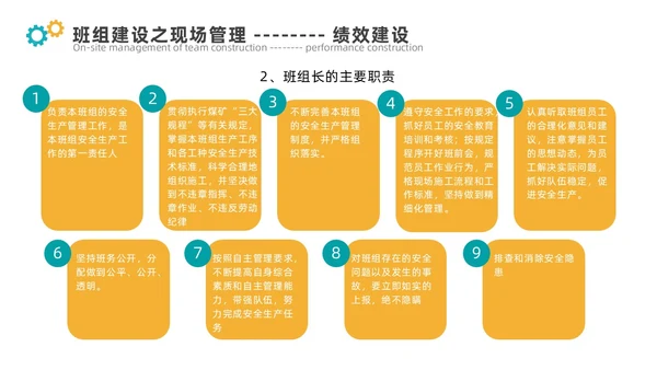 青黄色简约煤矿班组建设ppt模板