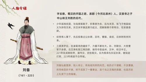 棕色中国风三国演义中国古典名著导读PPT名著导读三国演义读书分享