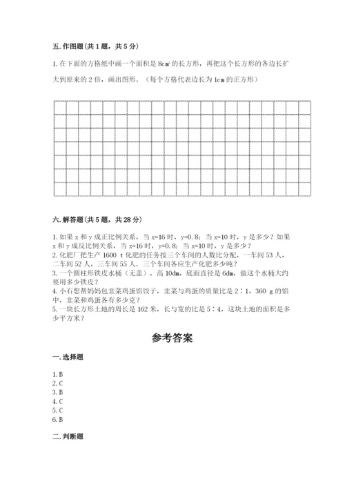 北师大版数学六年级下册期末测试卷（考试直接用）word版.docx
