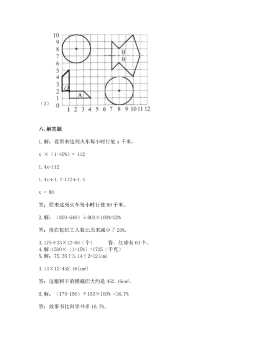 小学数学六年级上册期末试卷含答案（考试直接用）.docx