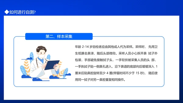 居民自测新冠病毒抗原操作流程PPT模板
