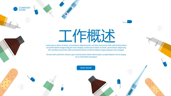 简约大气医药代表工作总结汇报动态PPT