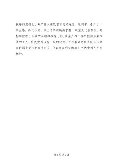 党代表是党内民主的产物.docx
