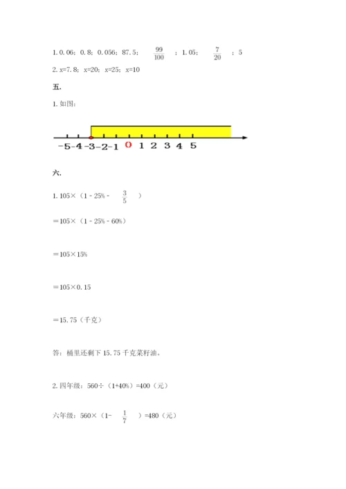 青岛版数学小升初模拟试卷精品【易错题】.docx