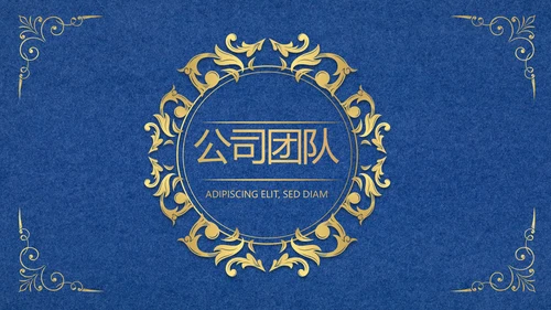 蓝色高端欧式风格商业计划书PPT动态模板
