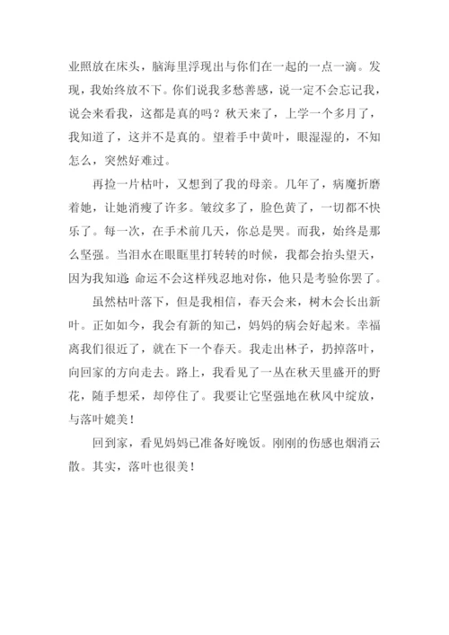 落叶也美丽作文400字.docx