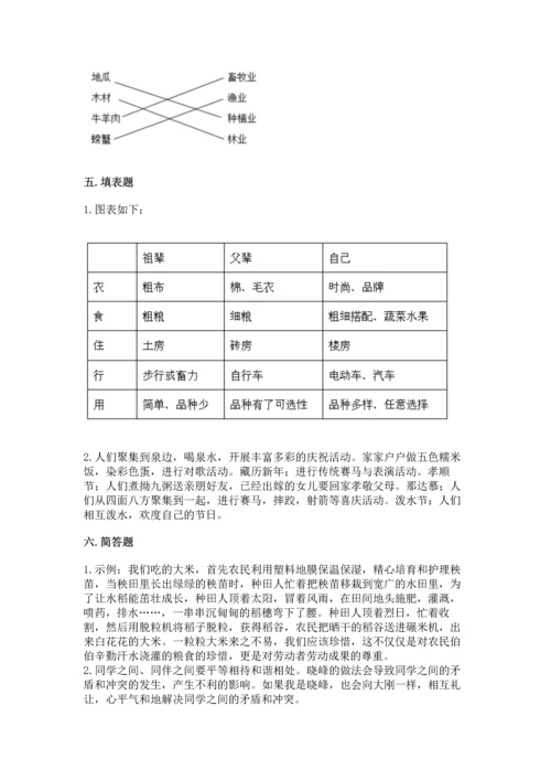 2023部编版四年级下册道德与法治期末测试卷带答案（b卷）.docx