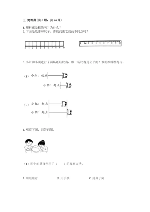 教科版一年级上册科学期末测试卷带答案ab卷.docx