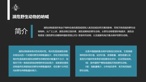 保护野生动物老虎PPT模板