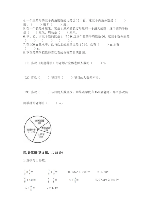 人教版六年级上册数学期末测试卷附答案【能力提升】.docx