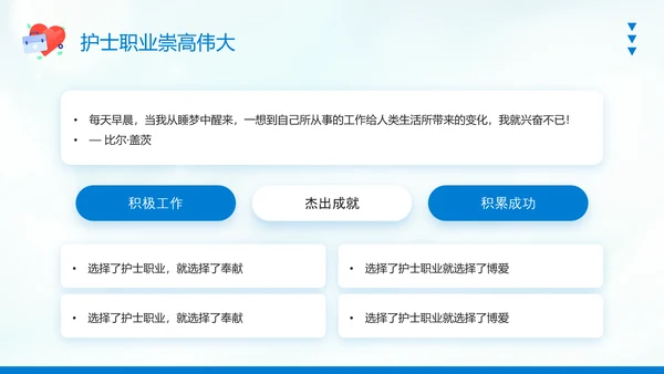 护士职业生涯规划PPT模板