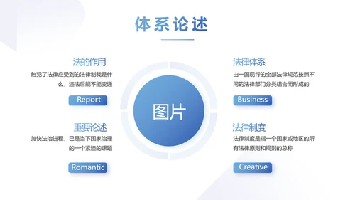 蓝色严谨大气公正司法工作总结PPT