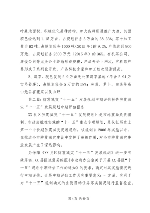 生态农业示范区十一五发展规划中期评估报告.docx