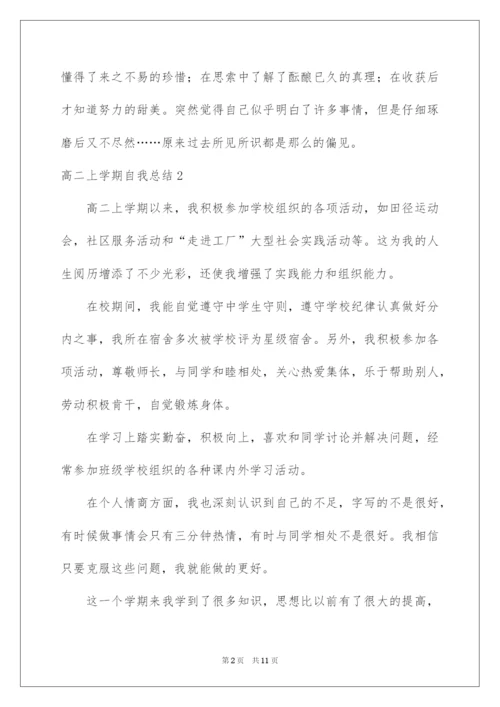 2022高二上学期自我总结.docx