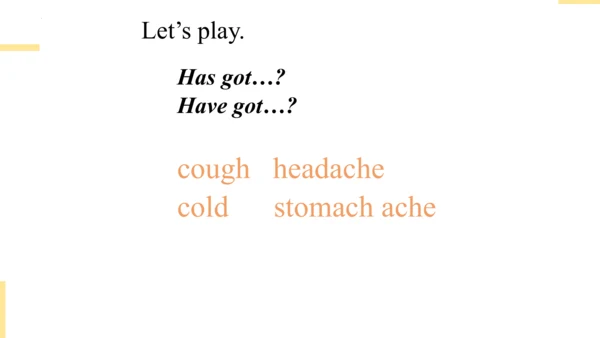 Module 7 Unit 2  She’s got a cold 课件(共28张PPT)