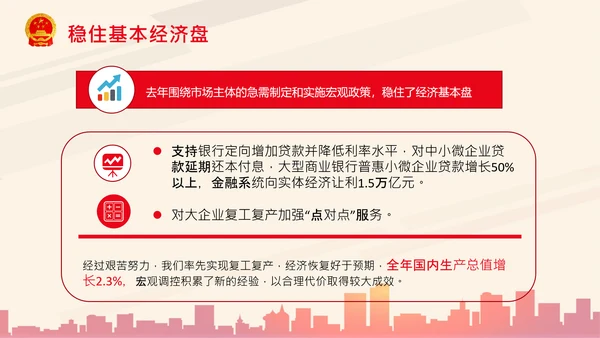 全国两会政府工作报告要点解读PPT