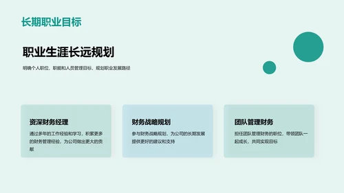 绿色商务现代个人职业发展述职PPT模板