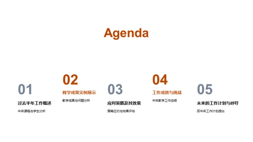 半年教学回顾与展望