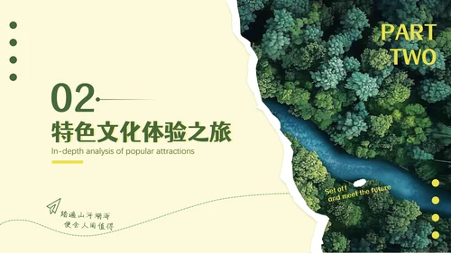 旅游剪纸风旅游分析PPT模板