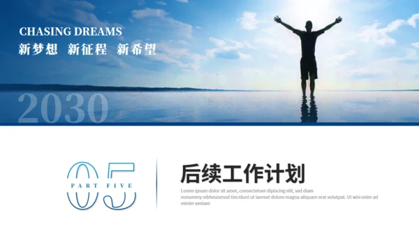 激流勇进励志人生个人总结通用PPT模板