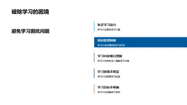 打造有效学习计划