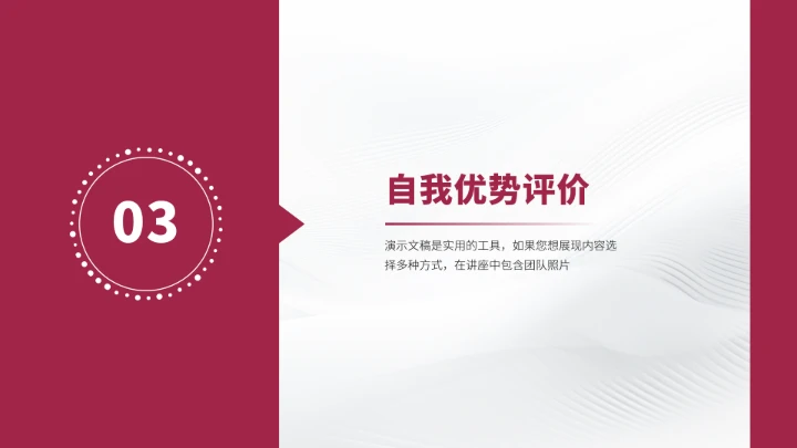 红色高端风大学生职业生涯规划PPT模板