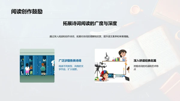 诗词学习与创作PPT模板
