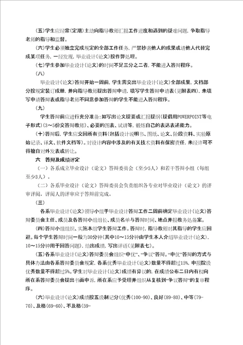 广西工学院毕业设计论文管理规定