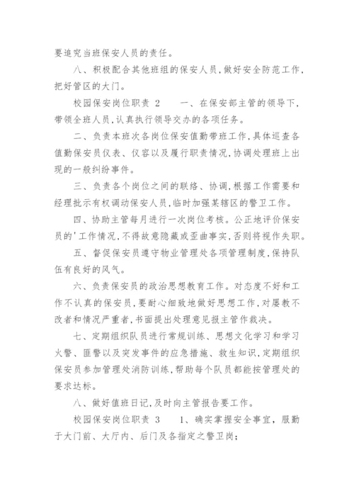 校园保安岗位职责.docx