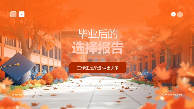 毕业后的选择报告PPT模板