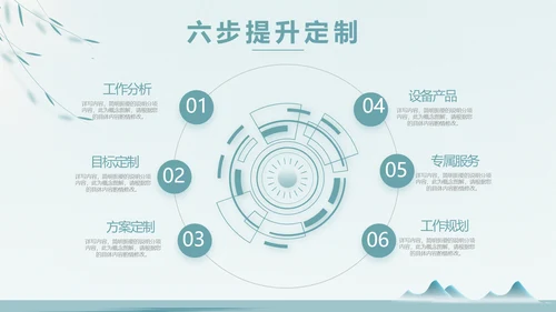 绿色中国风茶文化工作报告动态PPT