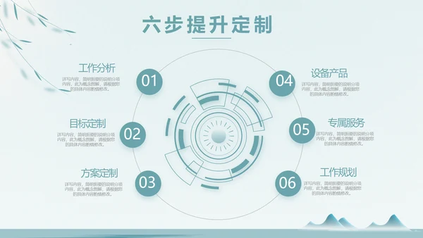 绿色中国风茶文化工作报告动态PPT