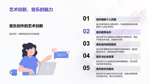 音乐创作实践教学PPT模板