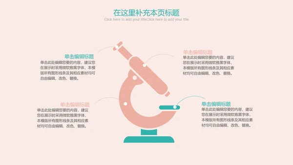 创意清新简约时尚医学医疗动态ppt模板