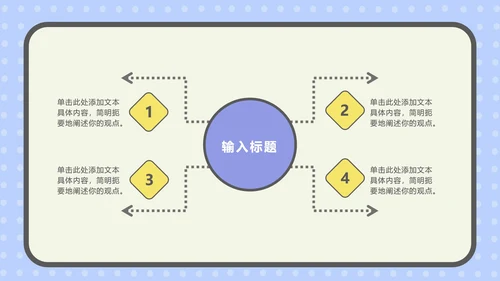 绿色扁平孟菲斯风格PPT模板