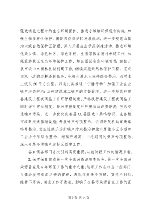 县委环保管理工作大会领导讲话.docx