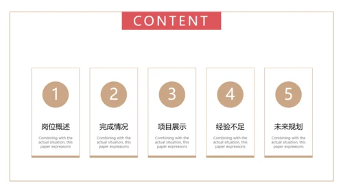 简约风公司企业年终述职报告PPT模板