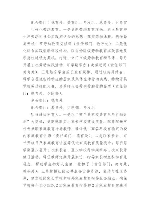 小学提升教育教学质量管理方案.docx