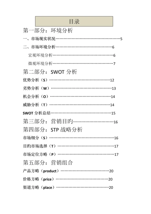 湖南大学第五届营销策划大赛策划书第一名.docx