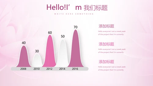 粉色时尚瑜伽健身动态PPT模板