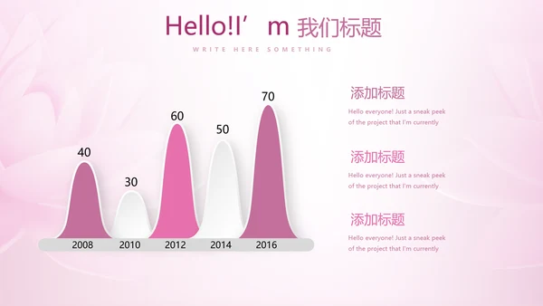 粉色时尚瑜伽健身动态PPT模板
