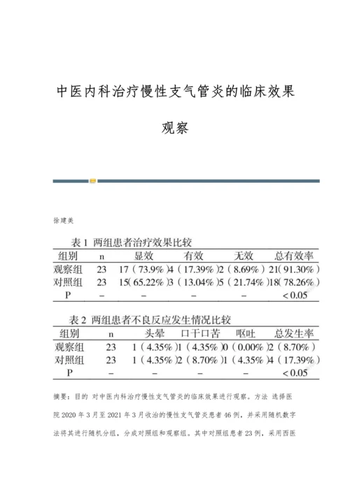 中医内科治疗慢性支气管炎的临床效果观察.docx