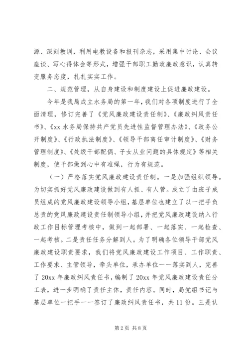 水务局落实党风廉政建设责任制自查报告 (4).docx