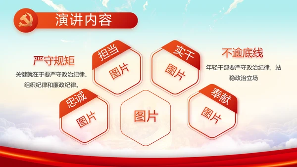 青春正能量中国共青团五四青年节PPT
