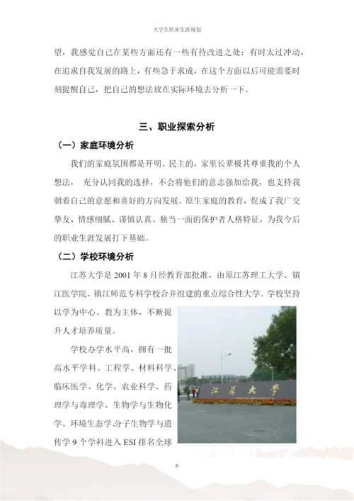 17页6200字会计学专业职业生涯规划.docx