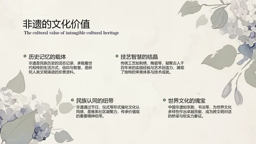 浅色国风非遗传承介绍PPT模板