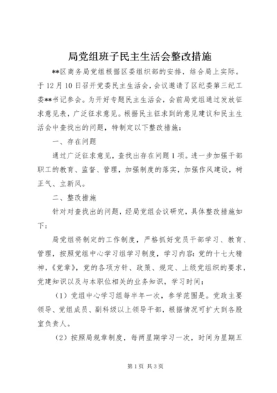 局党组班子民主生活会整改措施 (3).docx