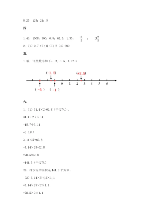 小学六年级数学毕业试题精品（名师系列）.docx
